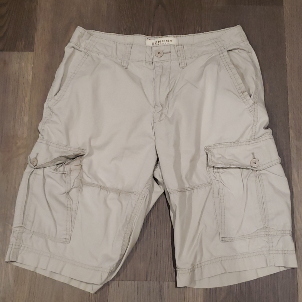 Sonoma Life + Style Men's Cargo Shorts Size 30